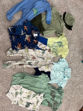 Carter's Dino Mix Matching Set - Blue, Green, Navy